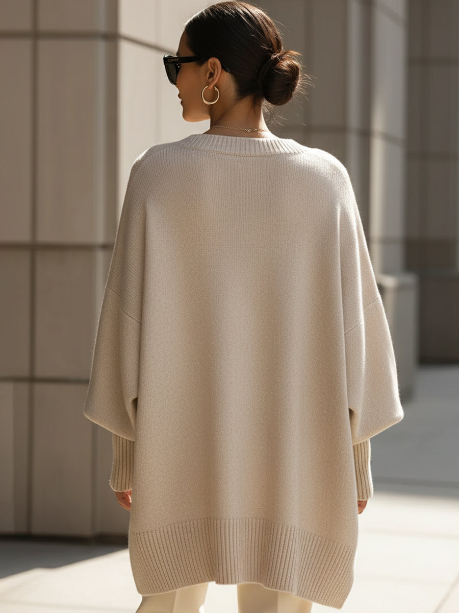 SelenaClers | Elegante jersey con bajo asimétrico