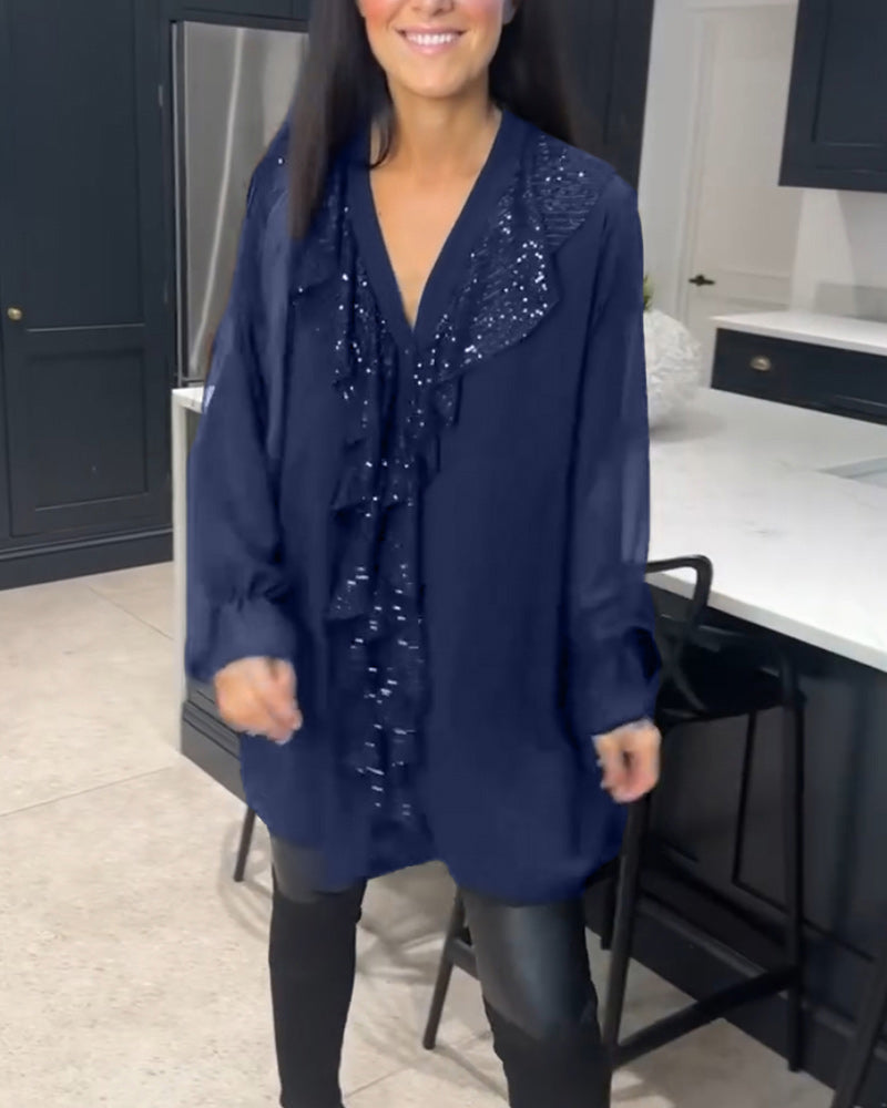 SelenaClers | Blusa con volantes y estilo elegante