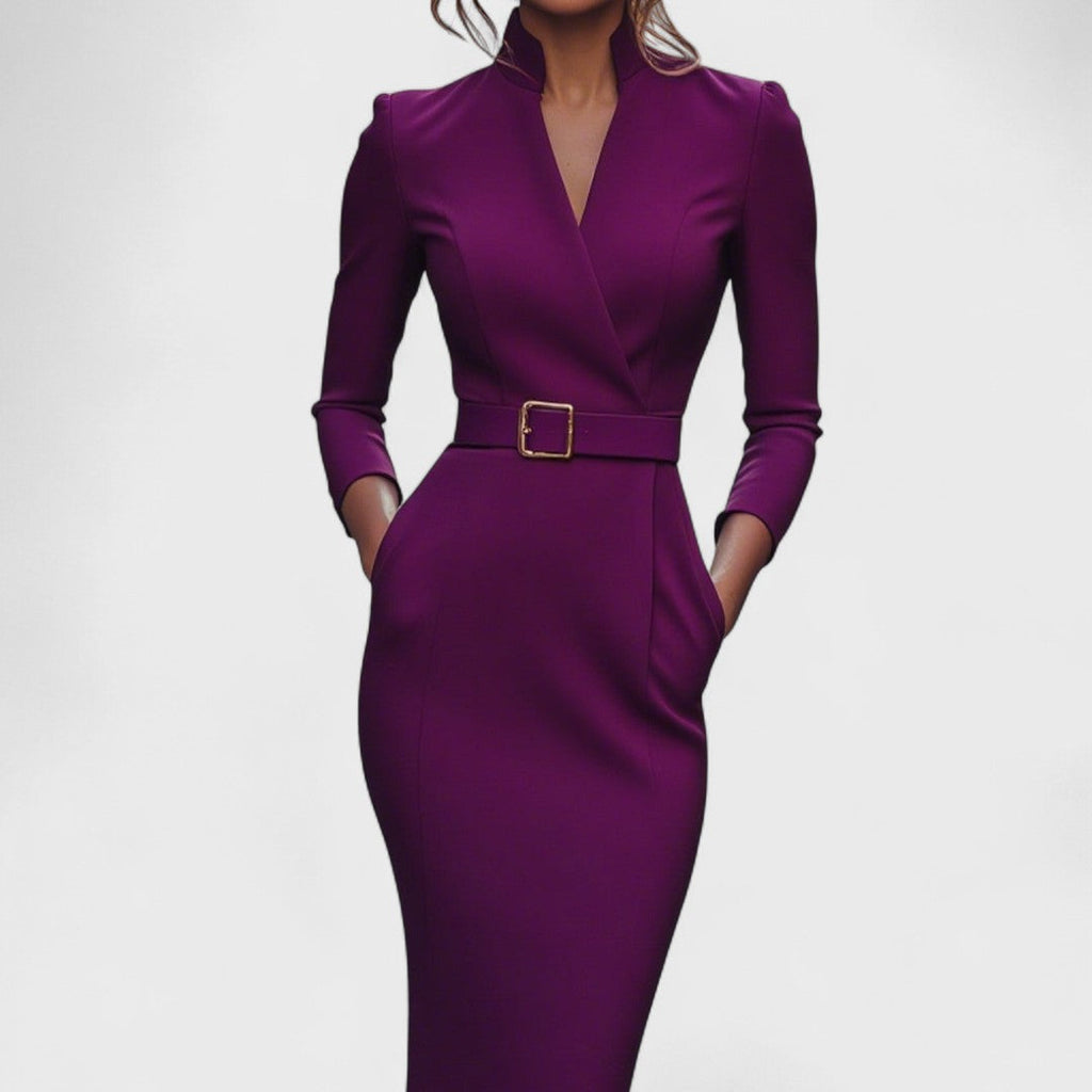 SelenaClers | Vestido elegante con cinturón