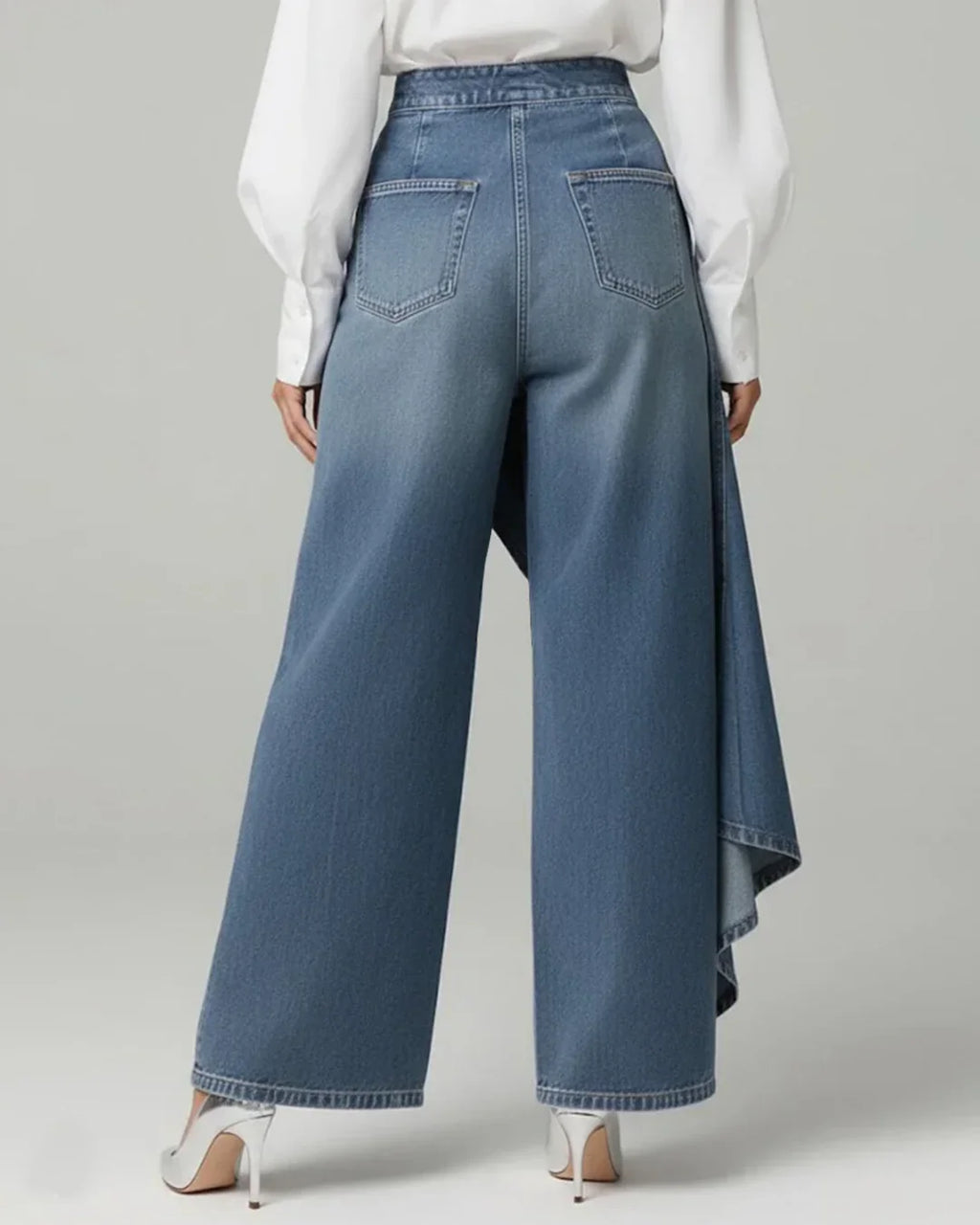 SelenaClers| Pantalones vaqueros cruzados