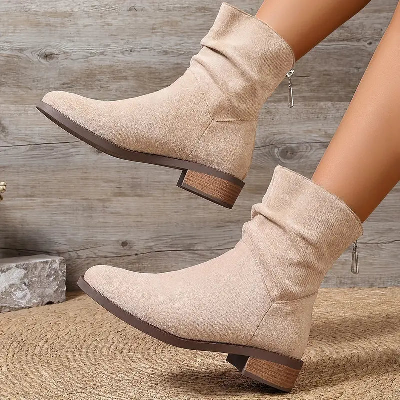 SelenaClers| Botines elegantes con cremallera