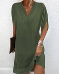 SelenaClers| Vestido con cuello en V
