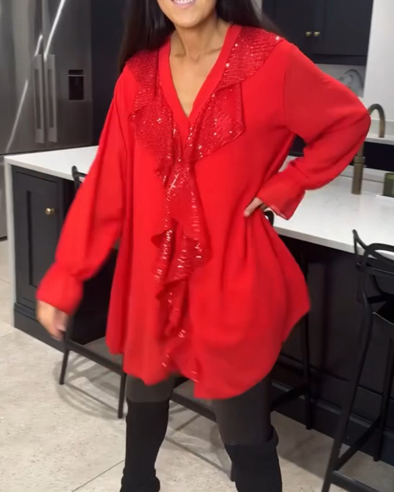 SelenaClers | Blusa con volantes y estilo elegante