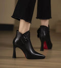 SelenaClers | Botines de tacos con hevilla overside