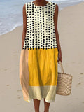 SelenaClers | Vestido con lunares y bloques de color