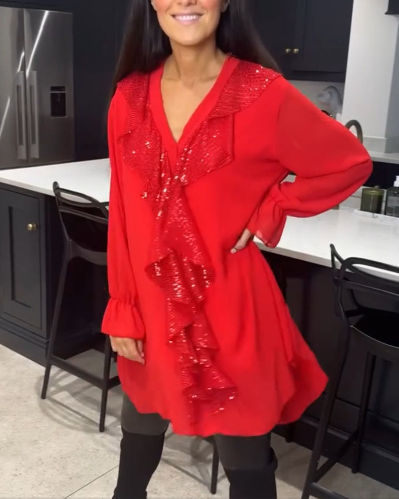 SelenaClers | Blusa con volantes y estilo elegante