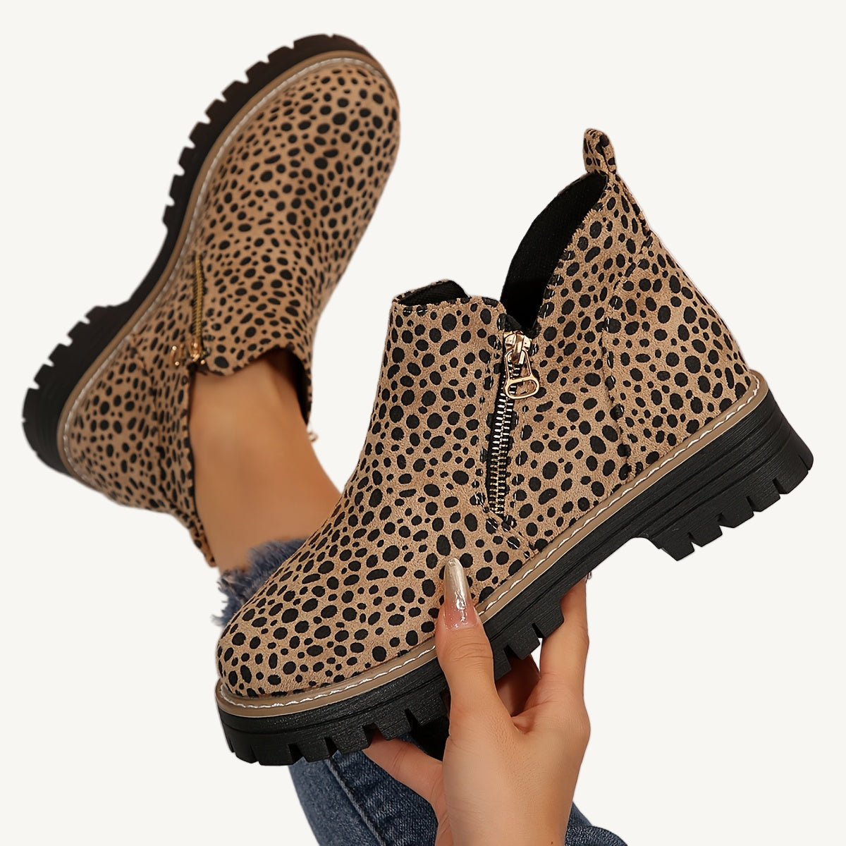 SelenaClers| Botas de agua elegantes con cremallera