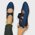 SelenaClers| Sandalias elegantes con cuña y diseño cruzado