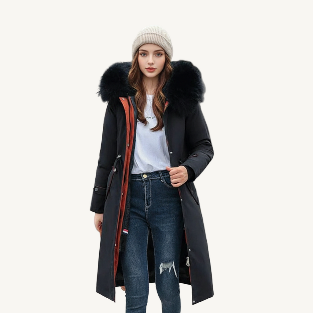 SelenaClers | Chaqueta de invierno para mujer con capucha y cuello suave