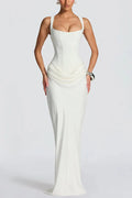 SelenaClers | Vestido maxi de escote cuadrado