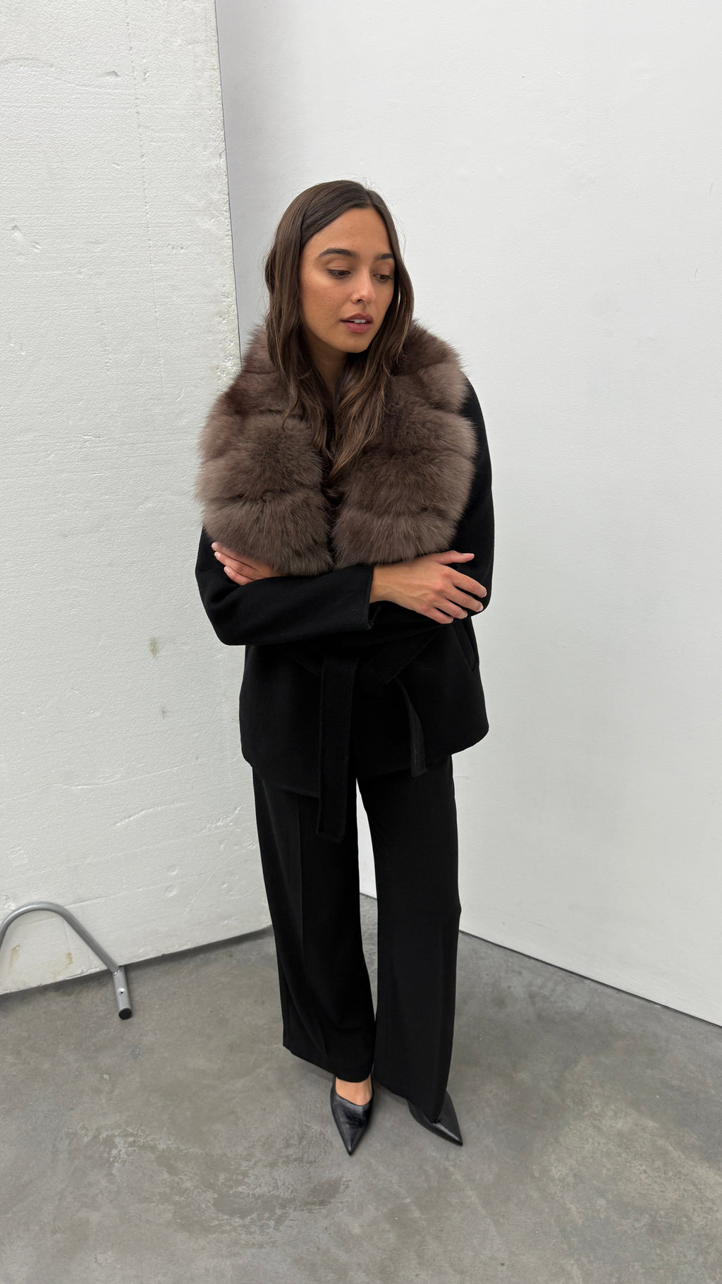 SelenaClers | Chaqueta cruzada de pelo