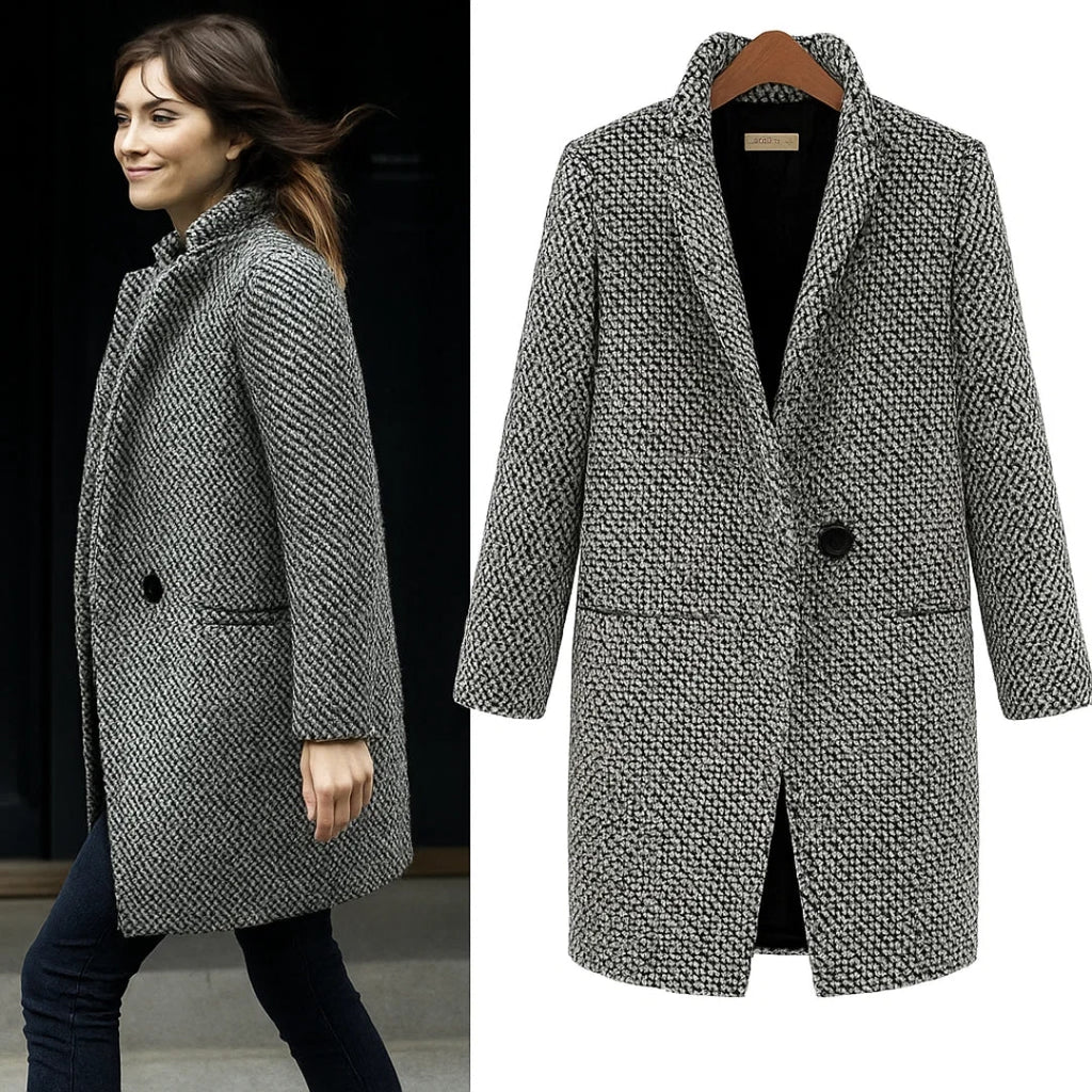 SelenaClers| Chaqueta de lana premium elegancia y calidez