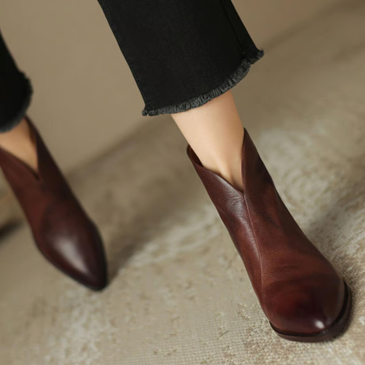 SelenaClers| Botines de tacón bajo