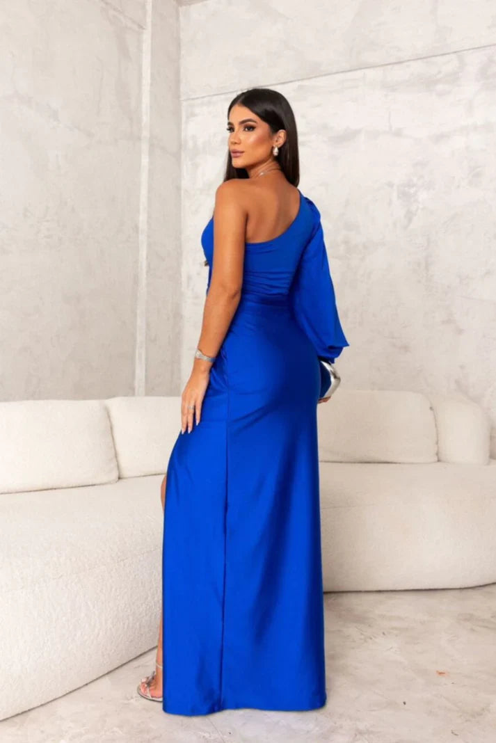 SelenaClers | Vestido satinado de una manga