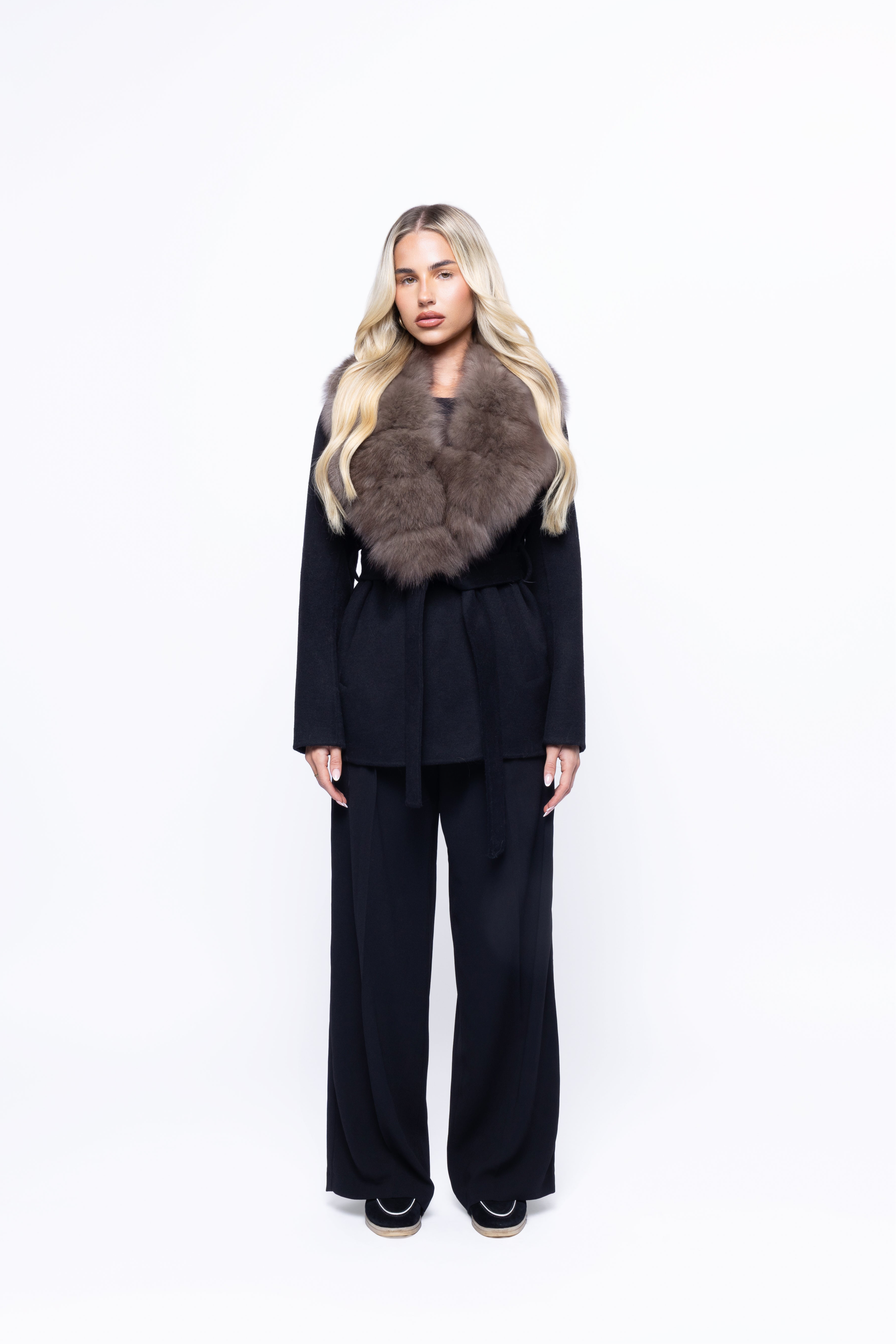 SelenaClers | Chaqueta cruzada de pelo