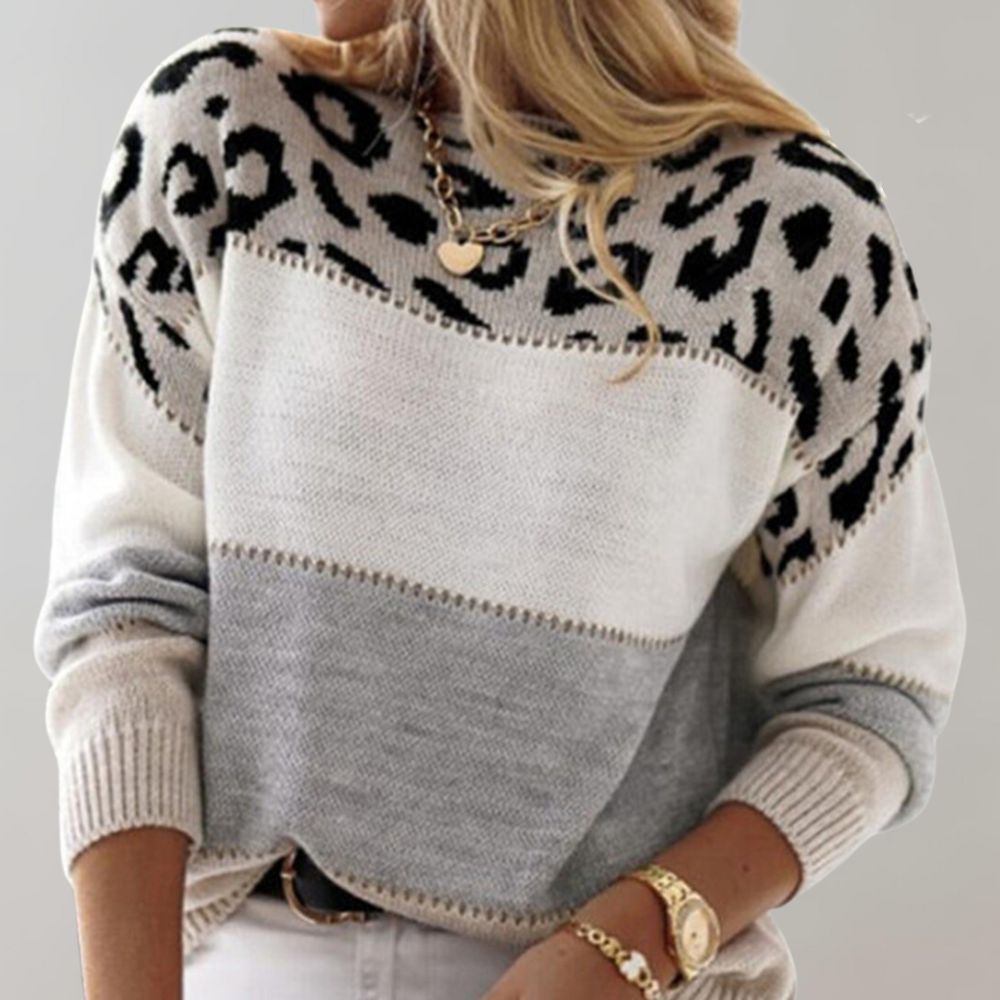 SelenaClers | Jersey con estampado de leopardo