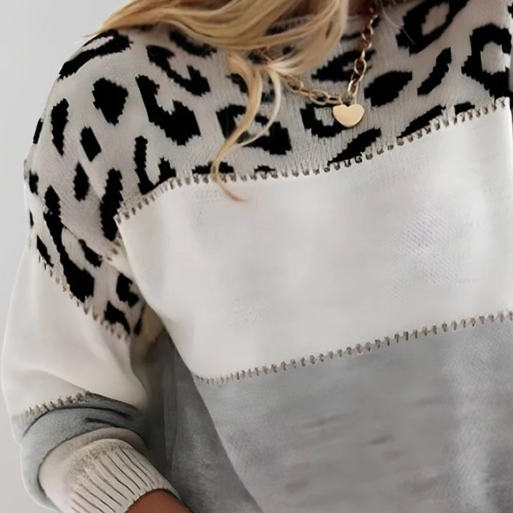SelenaClers | Jersey con estampado de leopardo