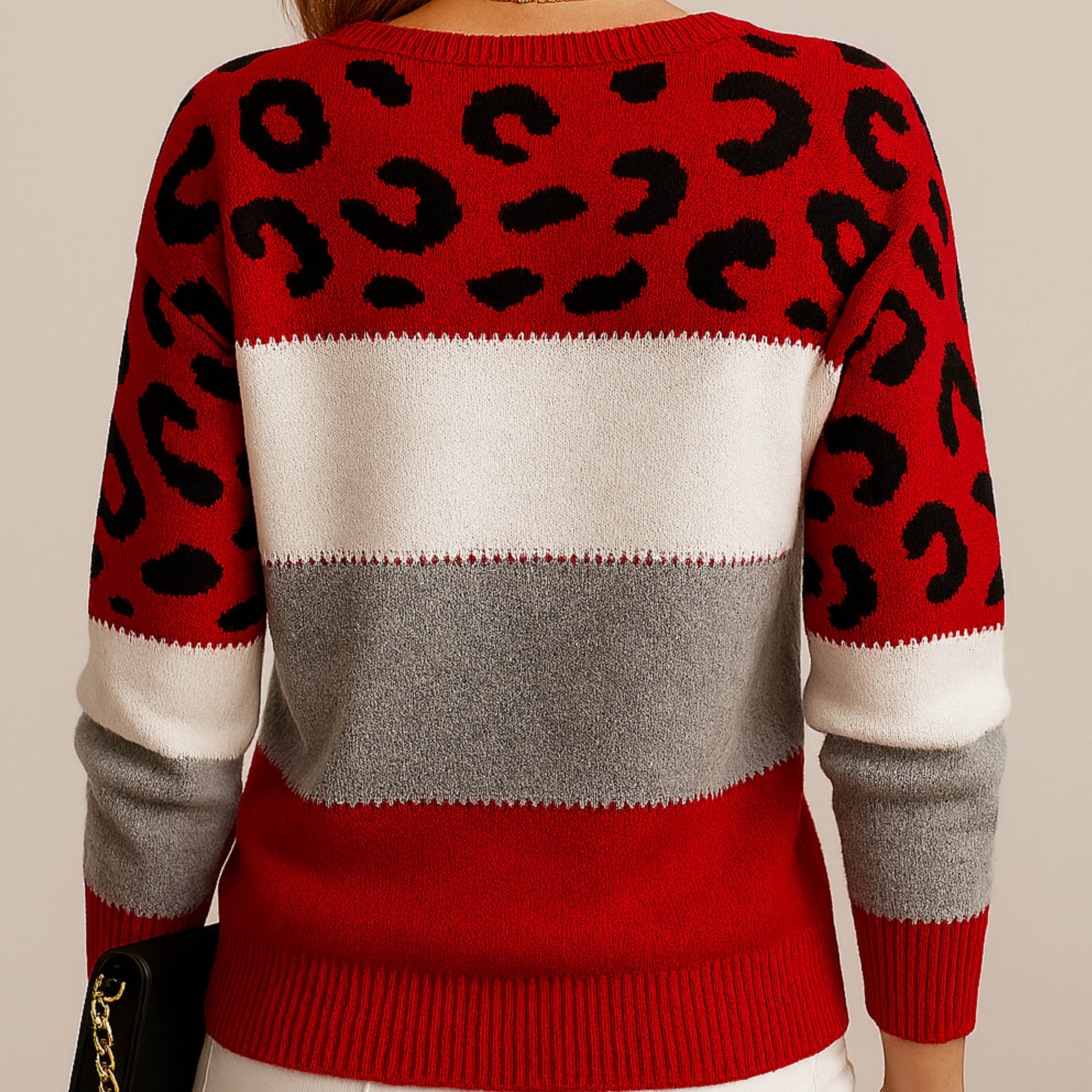 SelenaClers | Jersey con estampado de leopardo