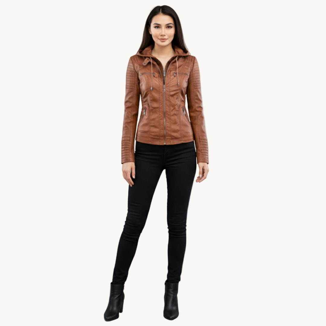 SelenaClers | Chaqueta de piel ultra elegante