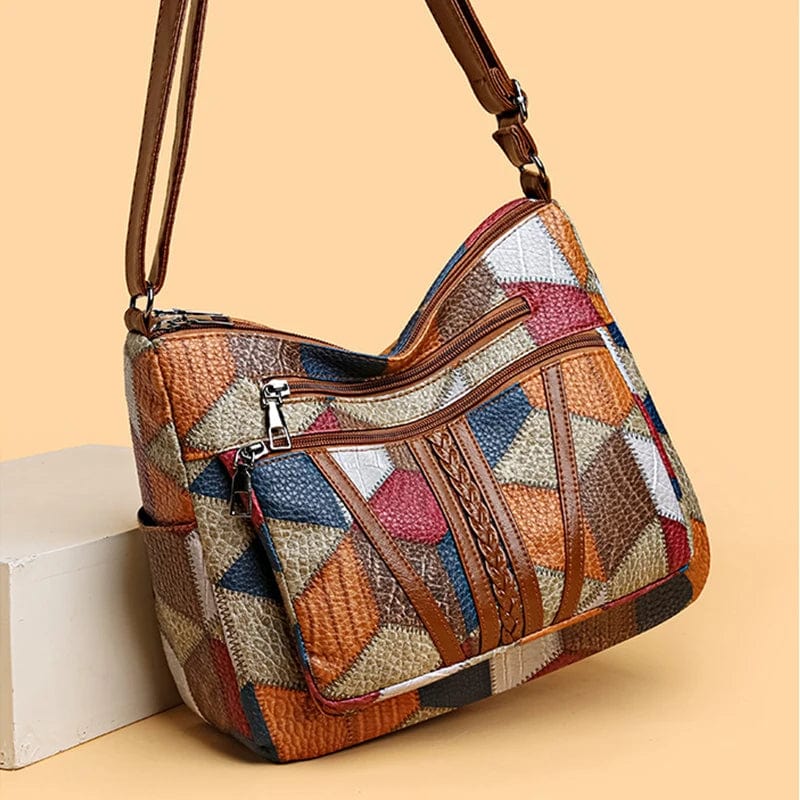 SelenaClers | Bolso de mano de piel mosaico