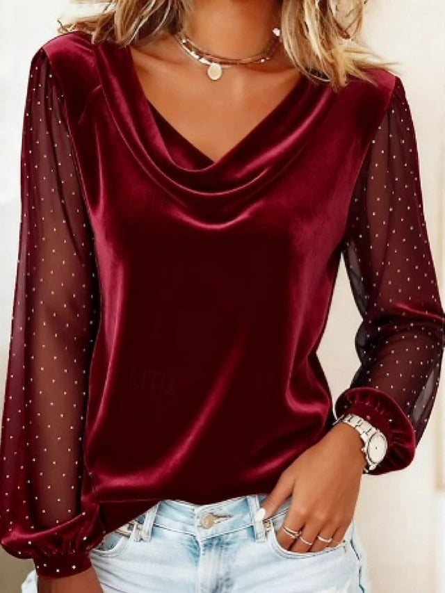 SelenaClers| Blusa de noche deslumbrante