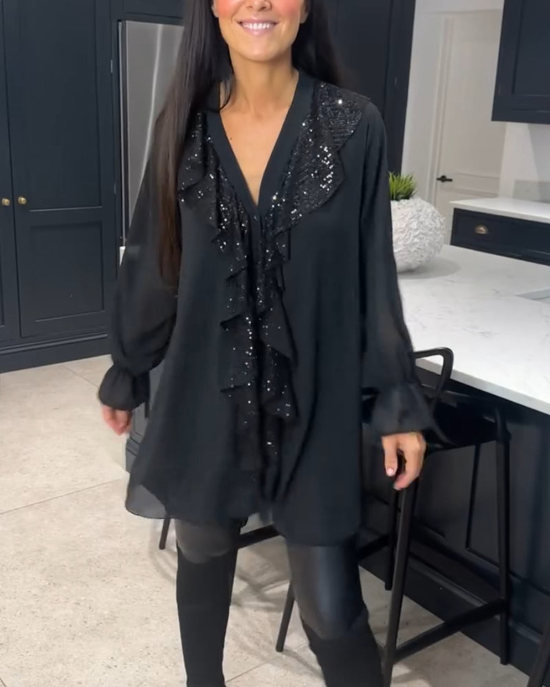 SelenaClers | Blusa con volantes y estilo elegante