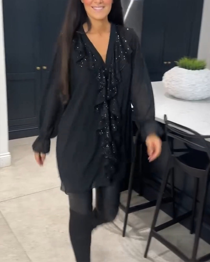 SelenaClers | Blusa con volantes y estilo elegante