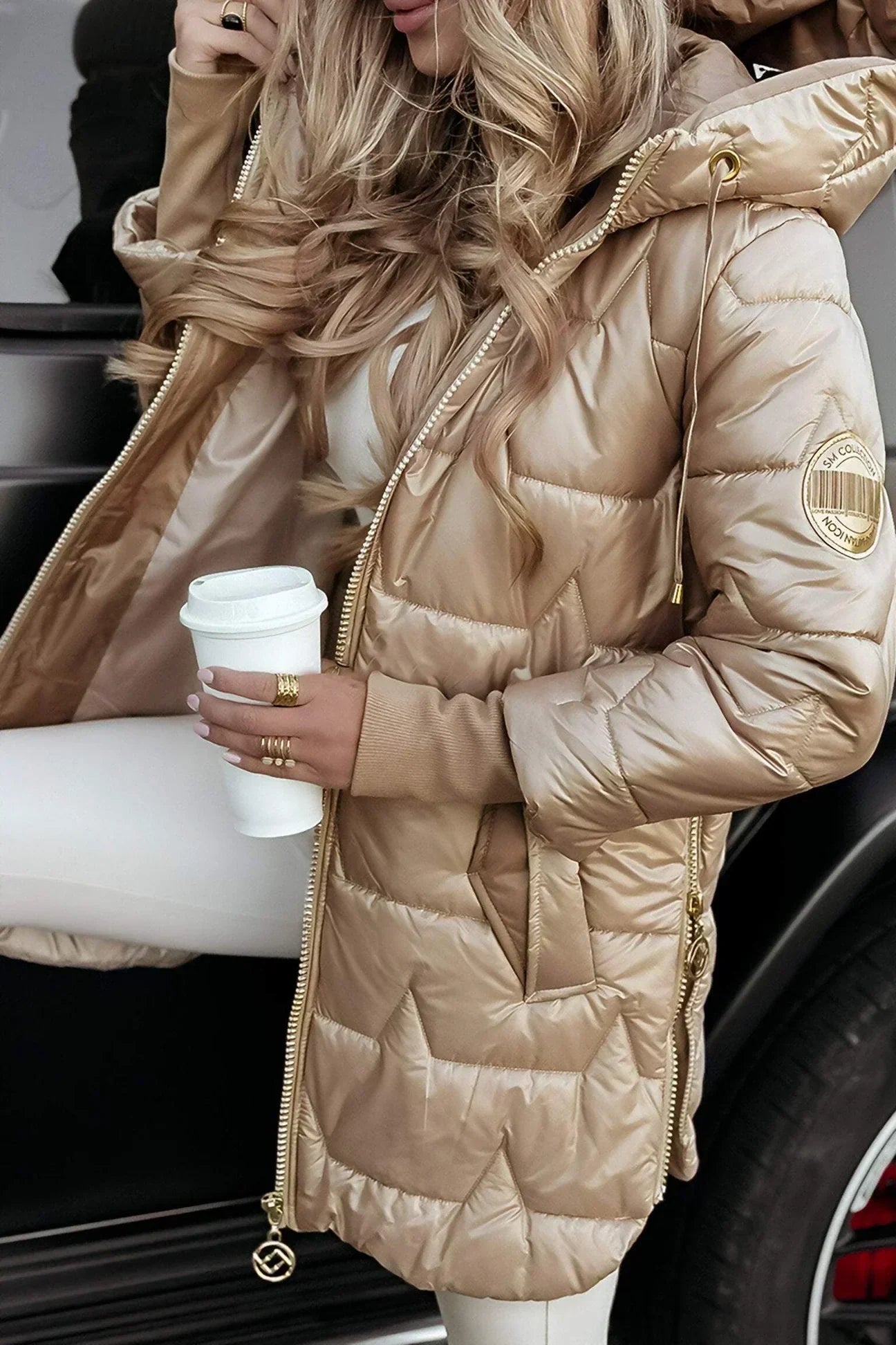 SelenaClers | Chaqueta larga acolchada