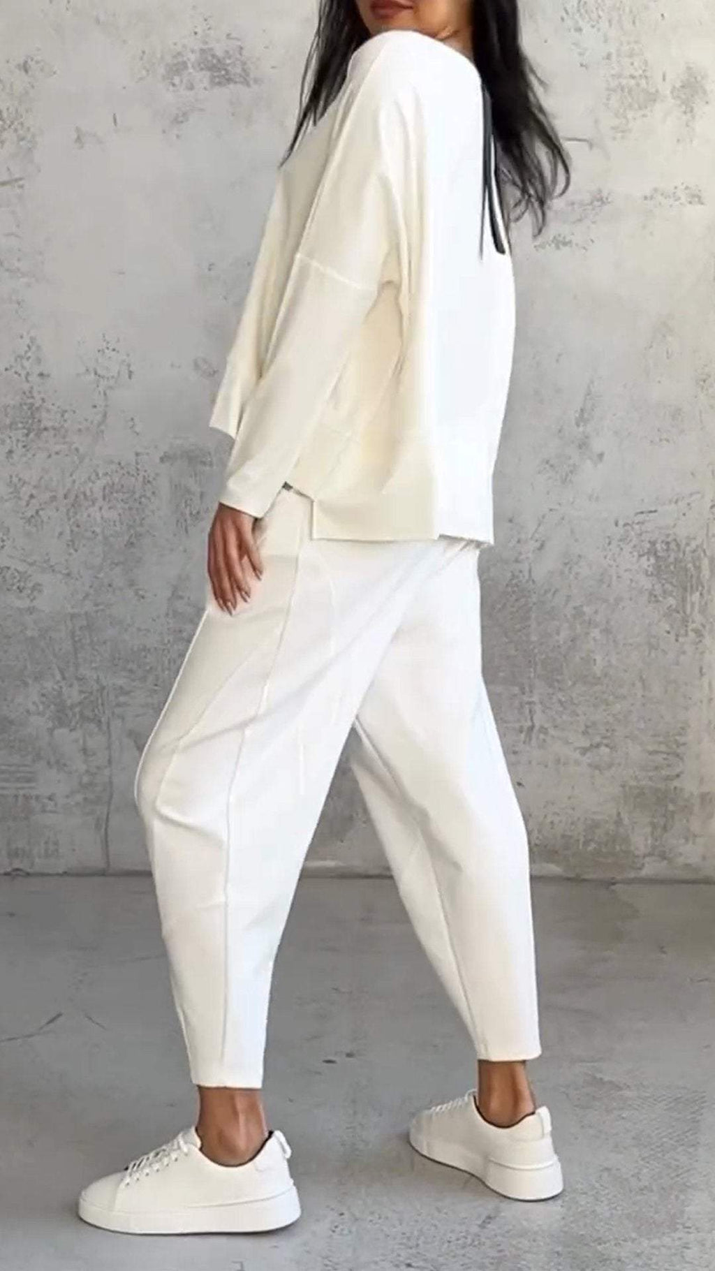 SelenaClers| Conjunto de top de manga larga y pantalón