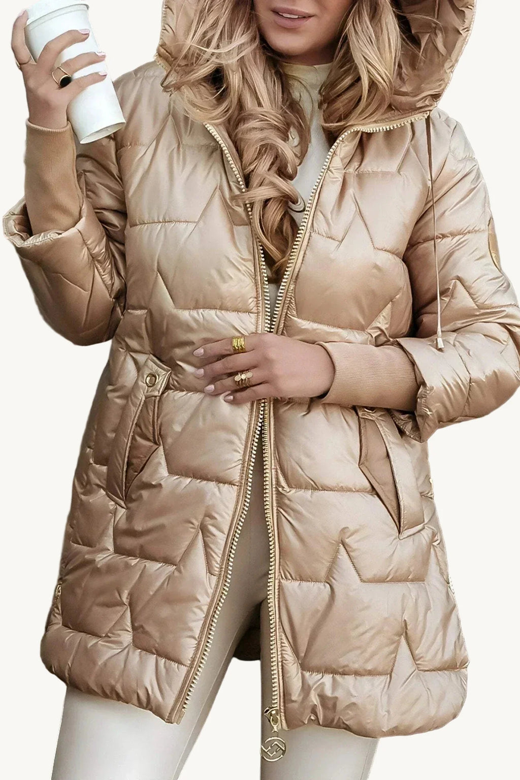 SelenaClers | Chaqueta larga acolchada