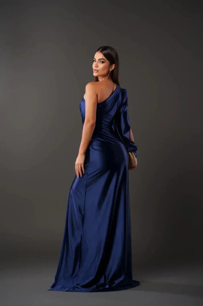 SelenaClers | Vestido satinado de una manga