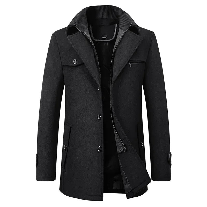 SelenaClers | Elegante chaqueta de invierno de lana