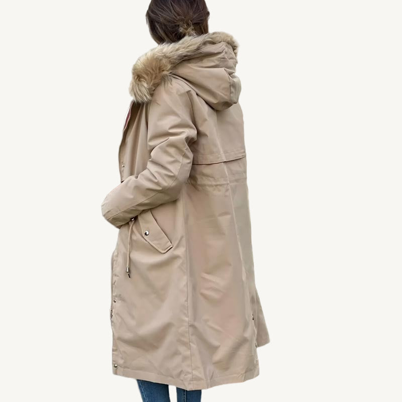 SelenaClers | Chaqueta de invierno para mujer con capucha y cuello suave