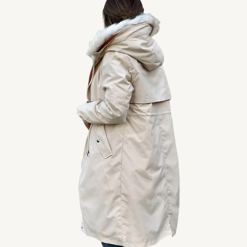 SelenaClers | Chaqueta de invierno para mujer con capucha y cuello suave