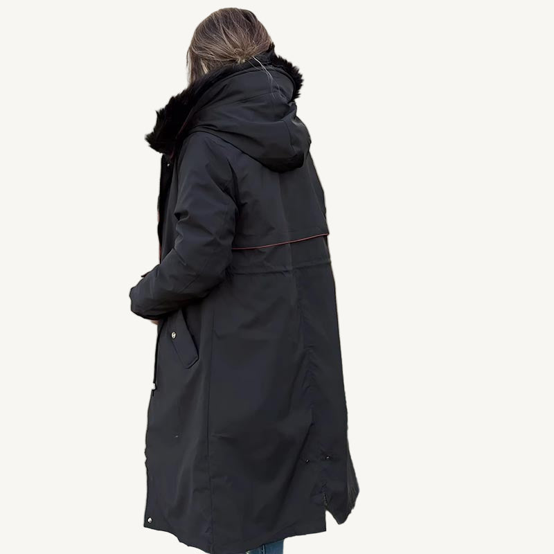 SelenaClers | Chaqueta de invierno para mujer con capucha y cuello suave