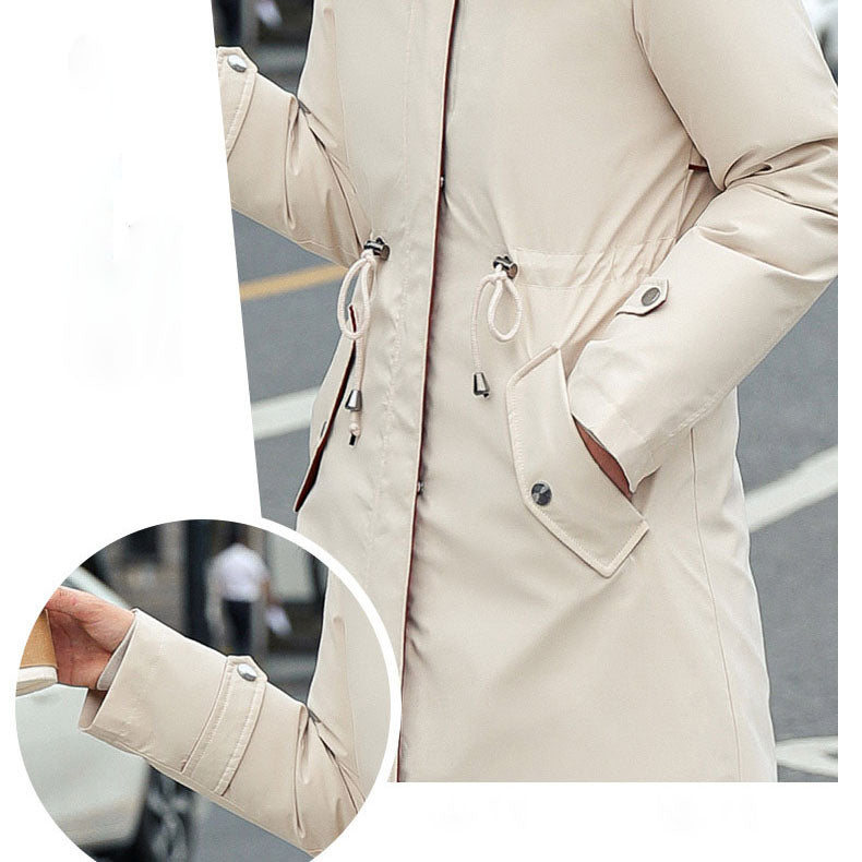 SelenaClers | Chaqueta de invierno para mujer con capucha y cuello suave
