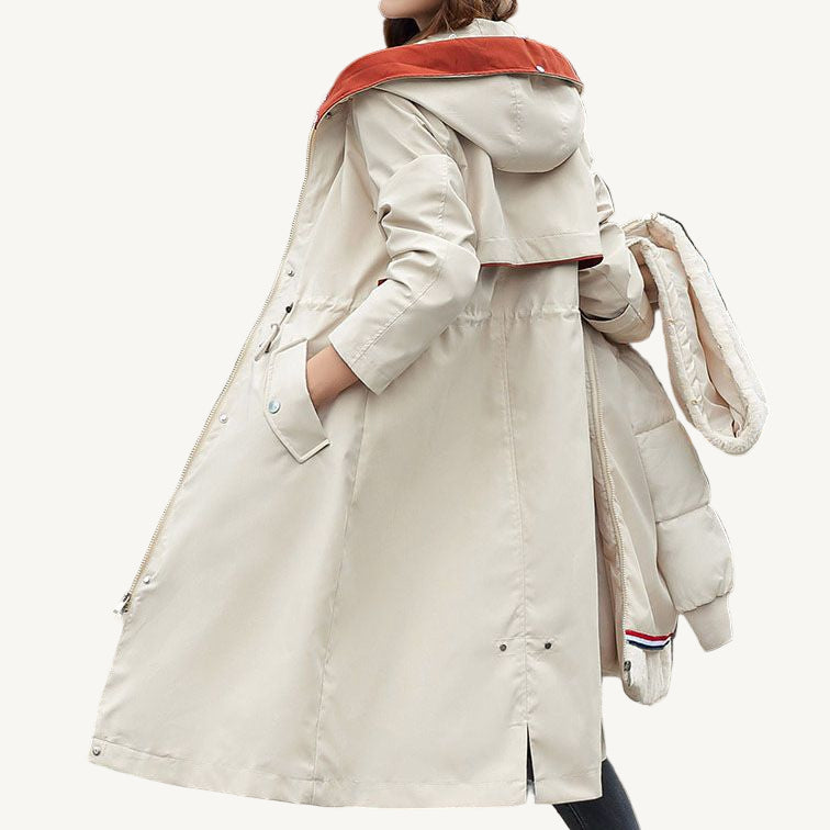 SelenaClers | Chaqueta de invierno para mujer con capucha y cuello suave
